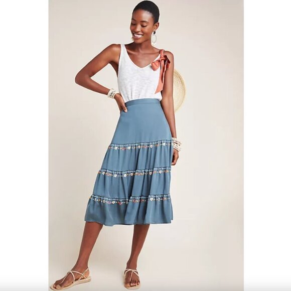 Dolan Bianca Embroidered Skirt - Picture 1 of 6